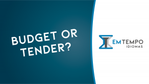 Orçamento: budget ou tender?